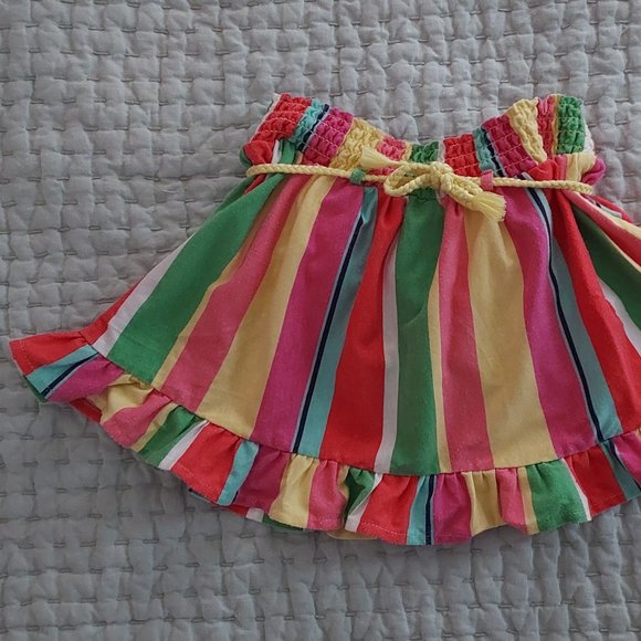 Colorful kids bundle: Unicorn pants and Circus colors skort - Picture 4 of 6